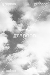 空と雲,モノクロ,白黒,しろくろ,モノクローム,単色画,単彩画,単色