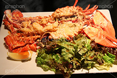 オマールエビ,えび,エビ,海老,甲殻類,炒め,豪快,丸ごと,豪華,料理,洋食