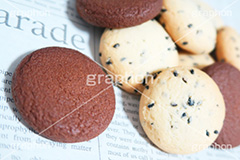 チョコ＆しおごまクッキー,チョコ,チョコレート,塩,しお,ソルト,ごま,ゴマ,胡麻,お菓子,お茶請け,クッキー,洋菓子,菓子,甘い,しょっぱい,砂糖,ホワイトデー,whiteday,chocolate