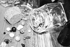 ビーズ(モノクロ),モノクロ,白黒,しろくろ,モノクローム,単色画,単彩画,単色