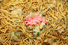 ヤキソバ,やきそば,焼きそば,紅ショウガ,しょうが,豚肉,炒め,麺類,国民食,ソース,出店,屋台,祭り,まつり,香ばしい,和食,日本食,日本料理,こってり,コッテリ,ソウルフード,粉もん,縁日,japan