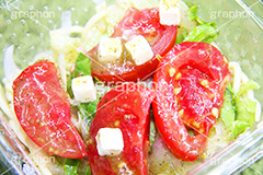 トマトサラダ,トマト,サラダ菜,菜,サラダ,さらだ,salad,前菜,tomato,lycopene,リコピン