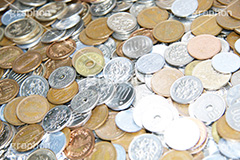 小銭,お金,かね,円,日本円,マネー,金銭,日本のお金,お金がない,財産,返済,貯金,借金,両替,キャッシュ,現金,銭,100円,100円玉,百円,500円,500円玉,五百円,money,yen,coin,コイン,経理,事務,経済