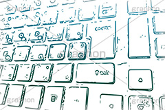 キーボードイメージ,キーボード,パソコン,PC,personal computer,digital,コンピューター,デジタル,IT,gadget,ガジェット,ボタン,button,key,keyboard,キー,シンプル,simple,手描き,ラフ